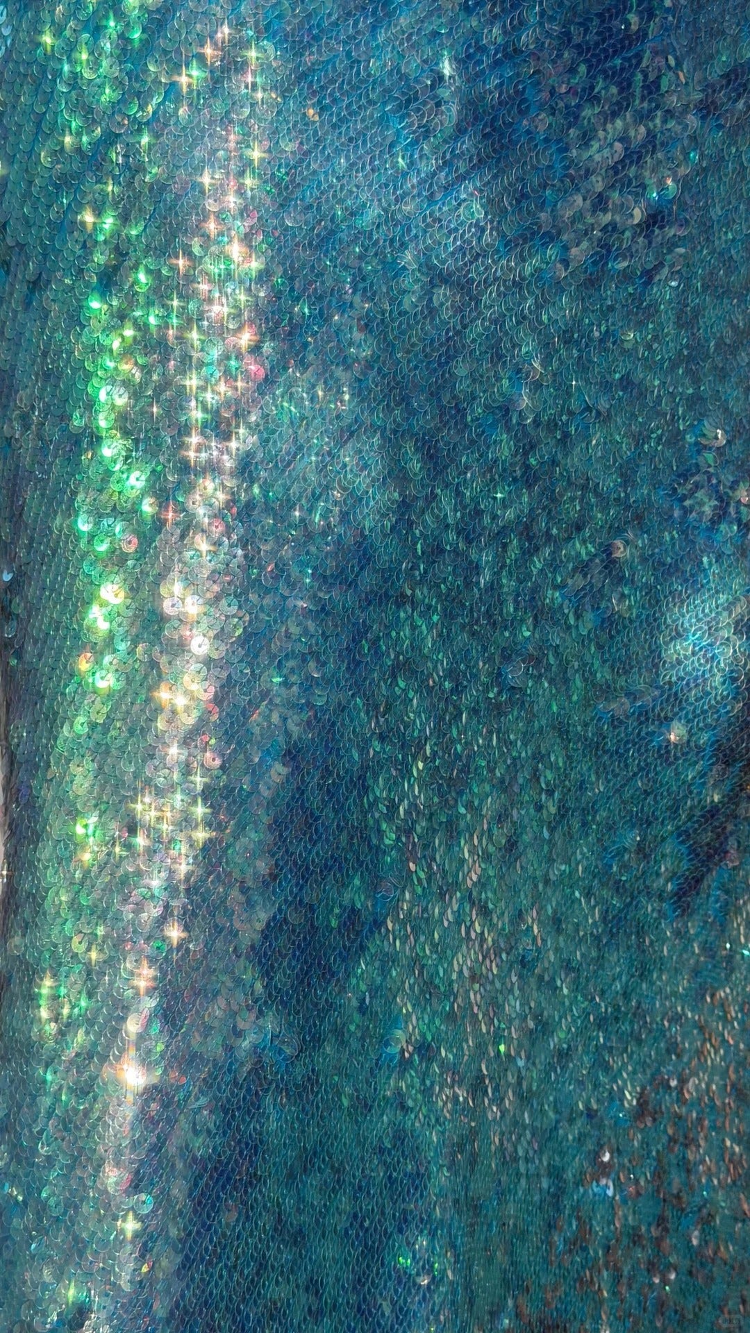 Sparkly Prom Dresses Mermaid One Shoulder Blue Sequined Long Evening Outfits N3541