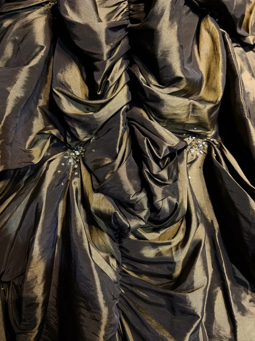 Vintage Prom Dresses Inspo Ball Gown Spaghetti Strap Olive Green With Beading For Women Formal Dress N3217