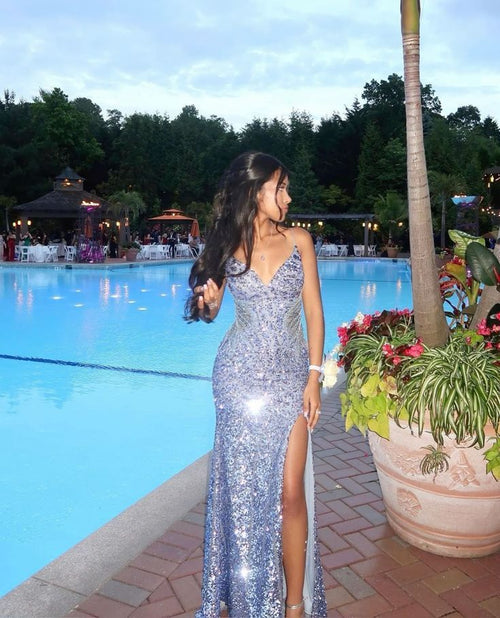 Elegant Mermaid Prom Dress Evening Dress Long Sparkly Formal Party Gowns RB1670