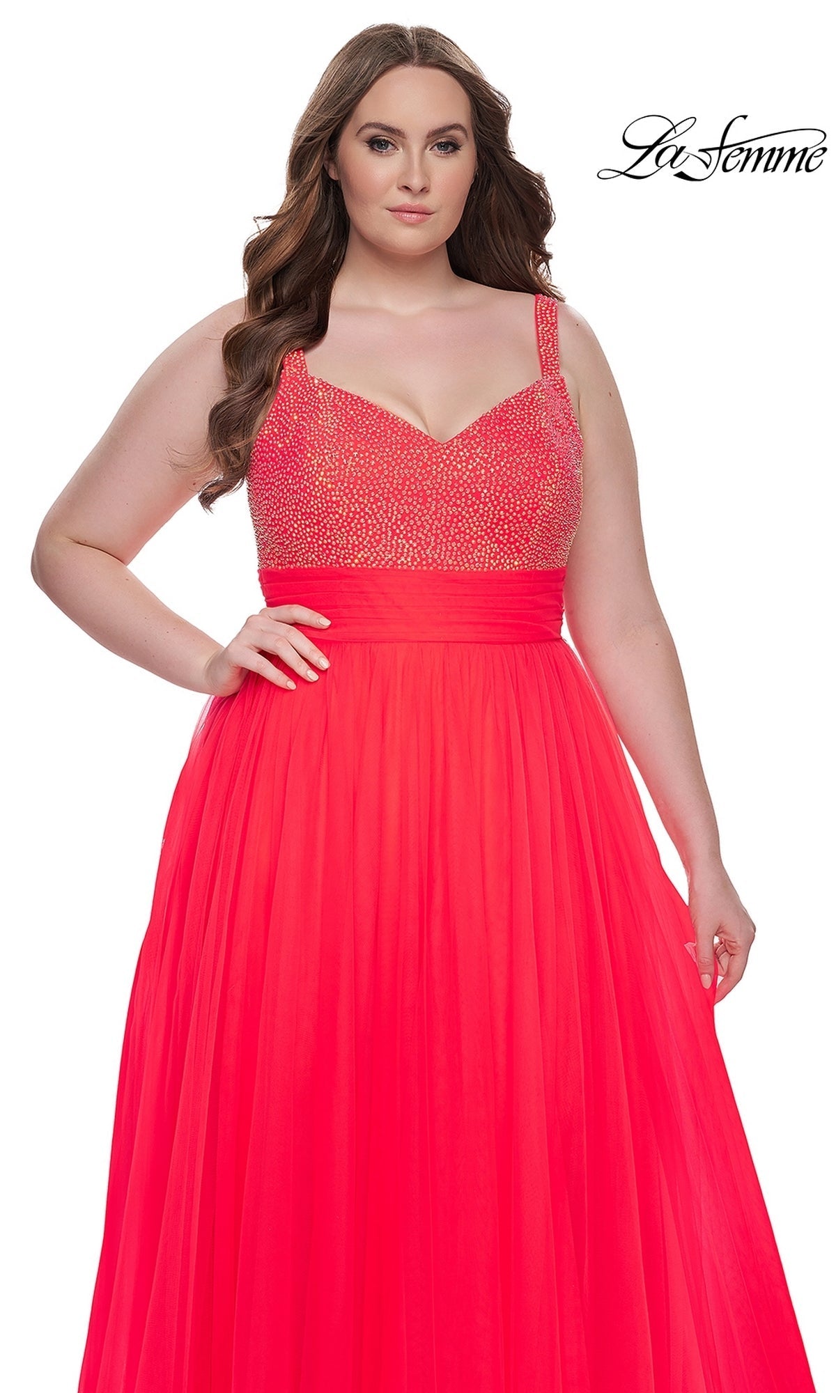 La Femme 31251 Plus-Size Formal Prom Dress
