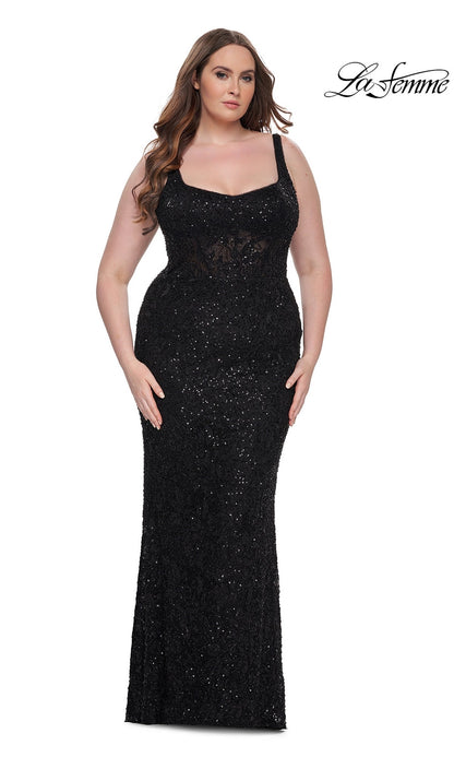 La Femme 31535 Plus-Size Formal Prom Dress