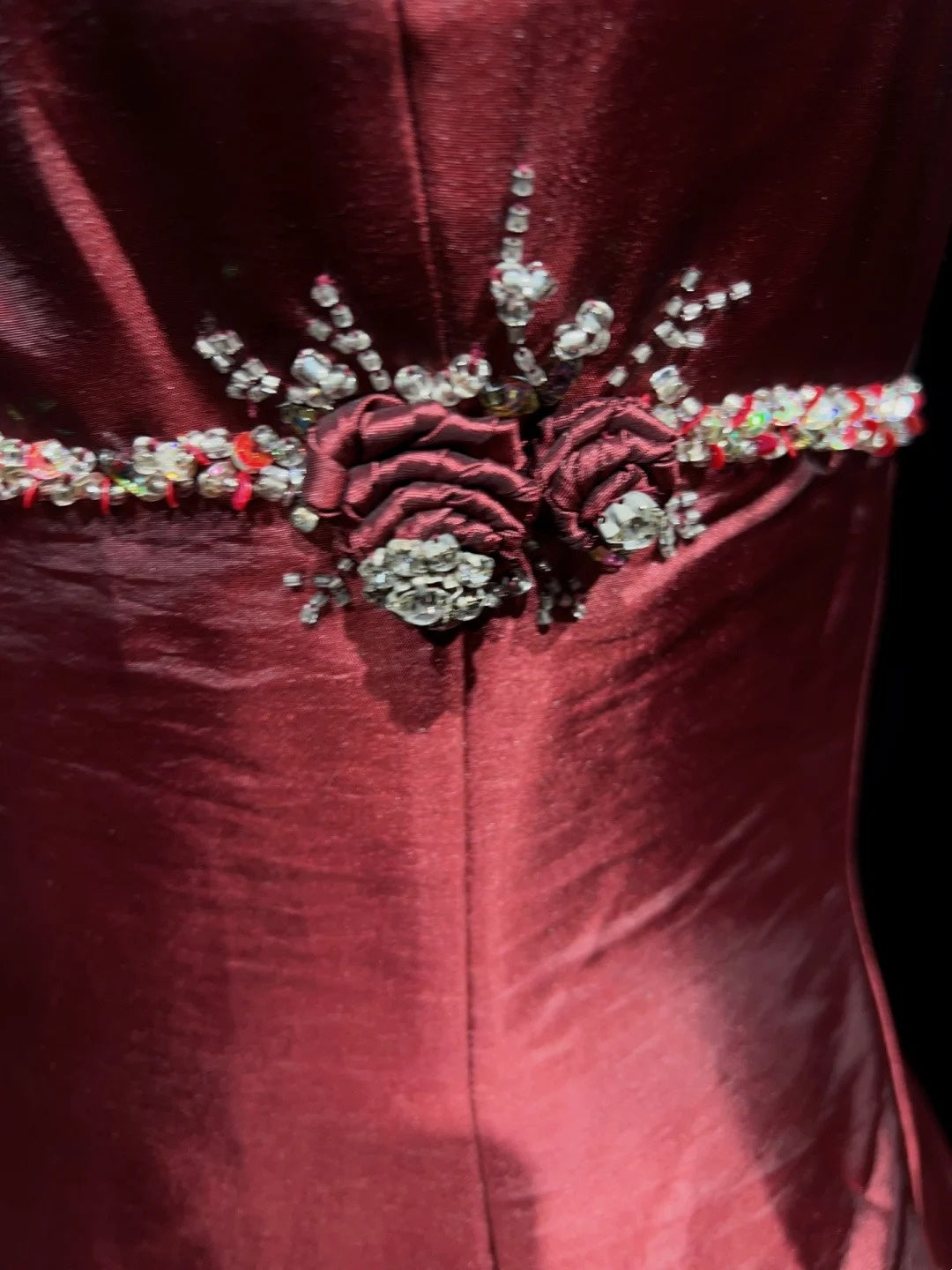 Modest Prom Dresses Ball Gown Spaghetti Strap Burgundy Satin Sweet 16 Dress Formal Evening Outfits N3614
