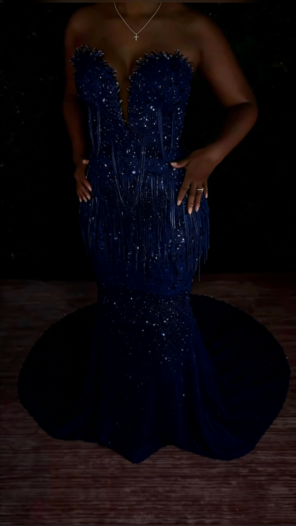 Classy Mermaid Sweetheart Silver Gray Sequins Prom Dresses Party Dress Long Evening Dresses AB2167