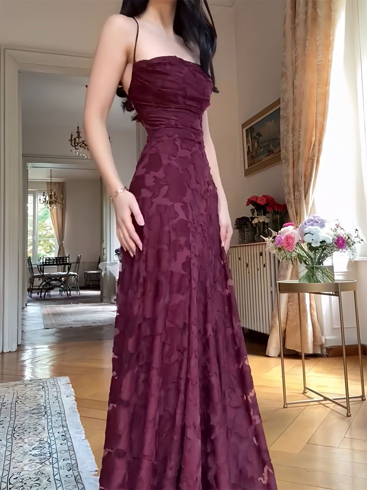 Spaghetti Strap Sheath Wedding Guest Dresses, Lace Rust Red Prom Formal Dresses AB1845