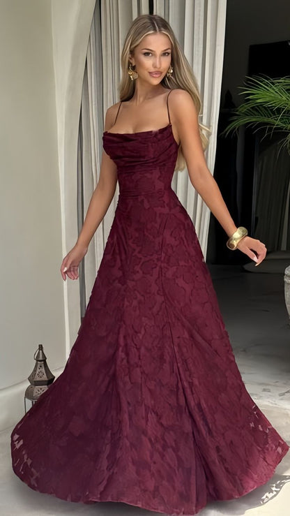 Spaghetti Strap Sheath Wedding Guest Dresses, Lace Rust Red Prom Formal Dresses AB1845