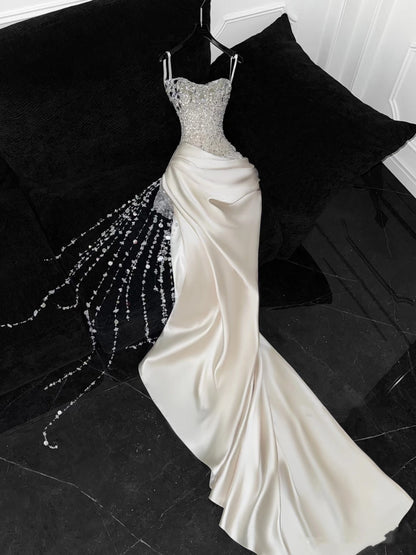 Sweetheart Wedding Dresses Bridal Gown Sparkly Beading 20th Birthday Outfits For Teens AB2001