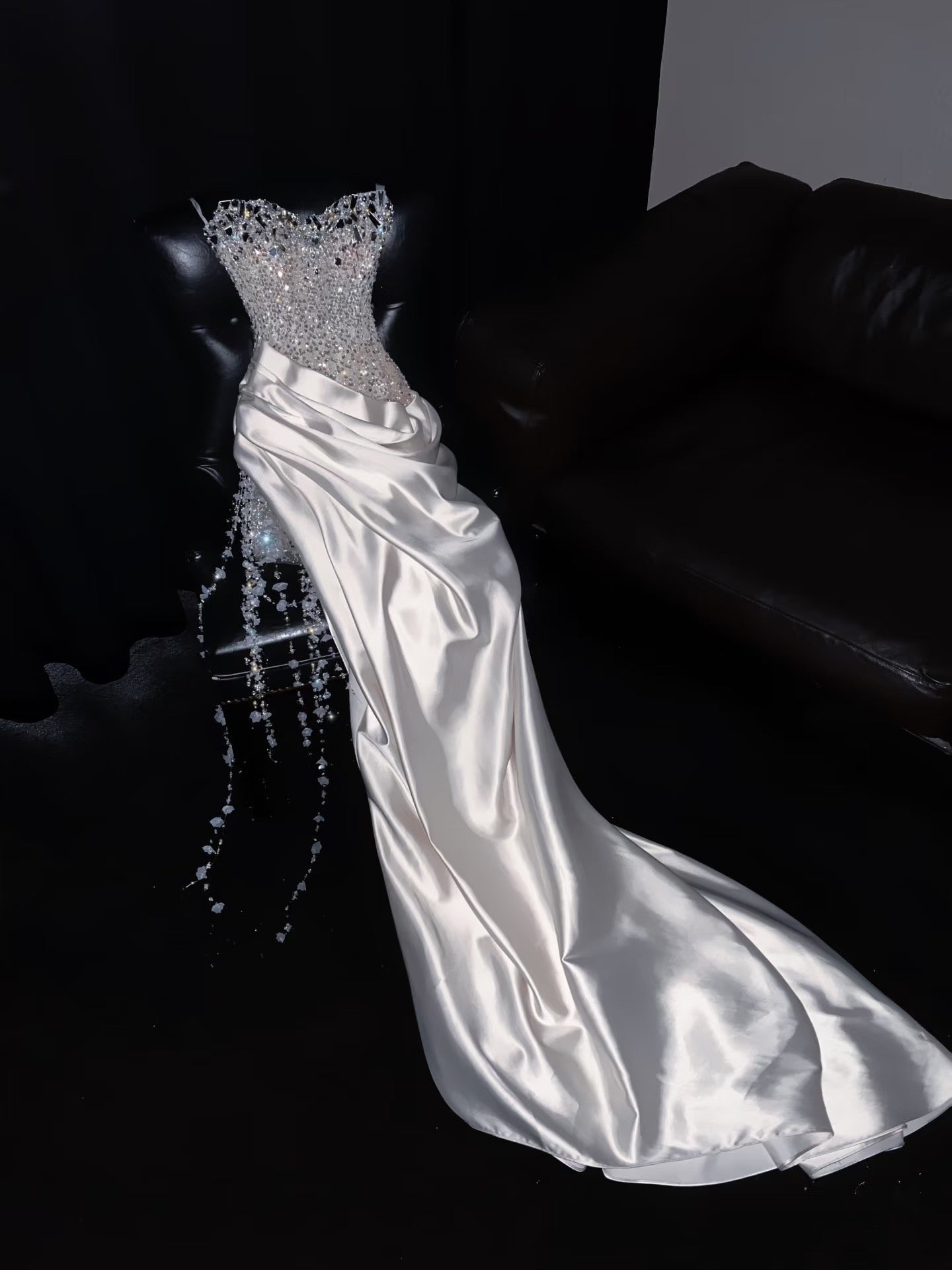 Sweetheart Wedding Dresses Bridal Gown Sparkly Beading 20th Birthday Outfits For Teens AB2001