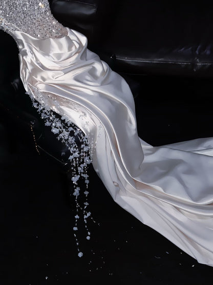 Sweetheart Wedding Dresses Bridal Gown Sparkly Beading 20th Birthday Outfits For Teens AB2001