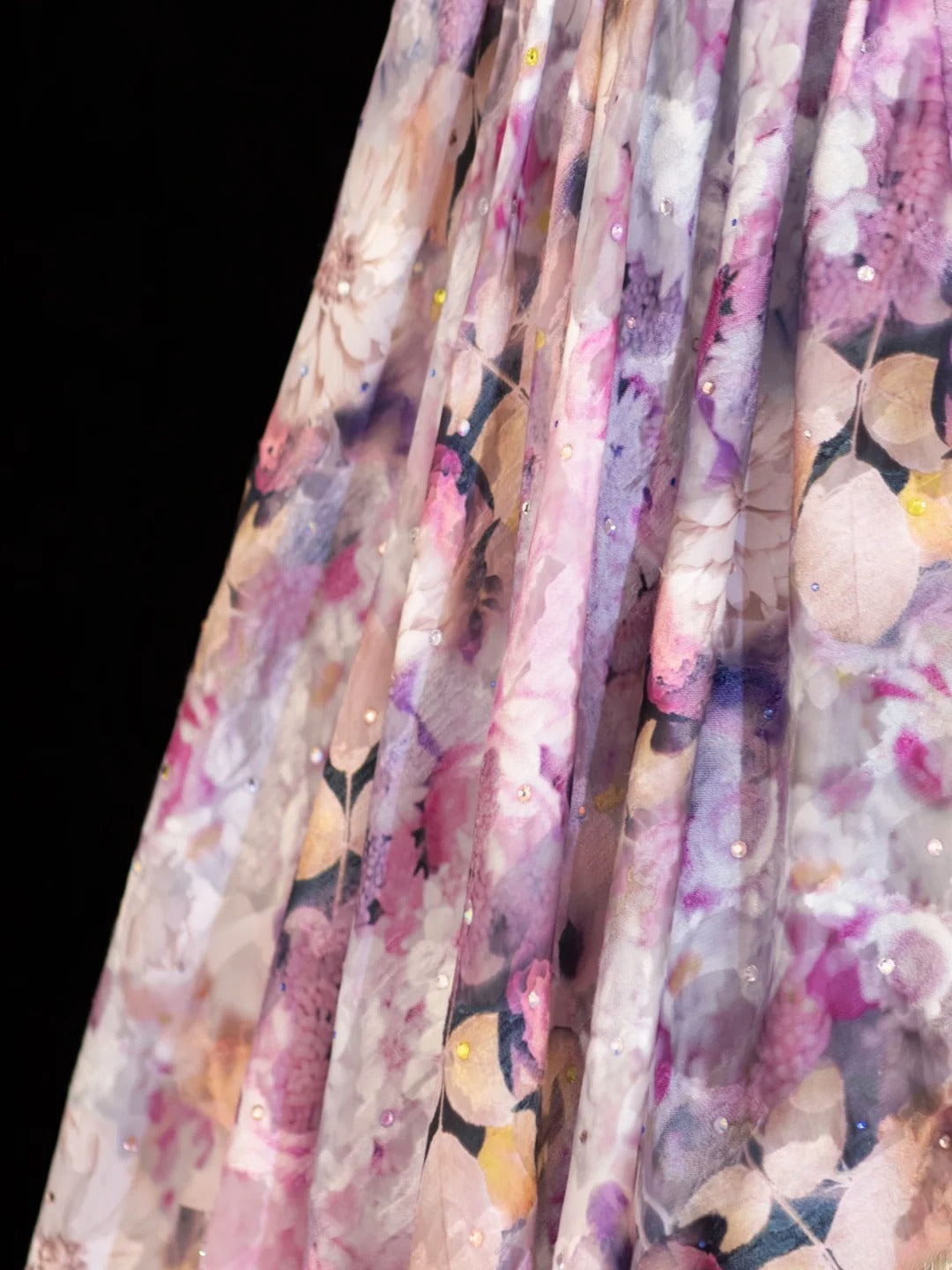 Floral Prom Dress Aesthetic A line Sweetheart With Cape Chiffon Style Impress Long Prom Dresses Party Formal Gowns SA007