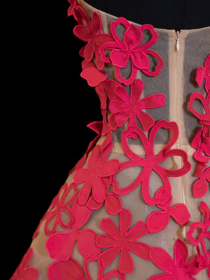 Ball Gowns Prom Dress Aesthetic Sweetheart Hot Pink Lace Style Impress Long Prom Dresses Party Formal Gowns SA026