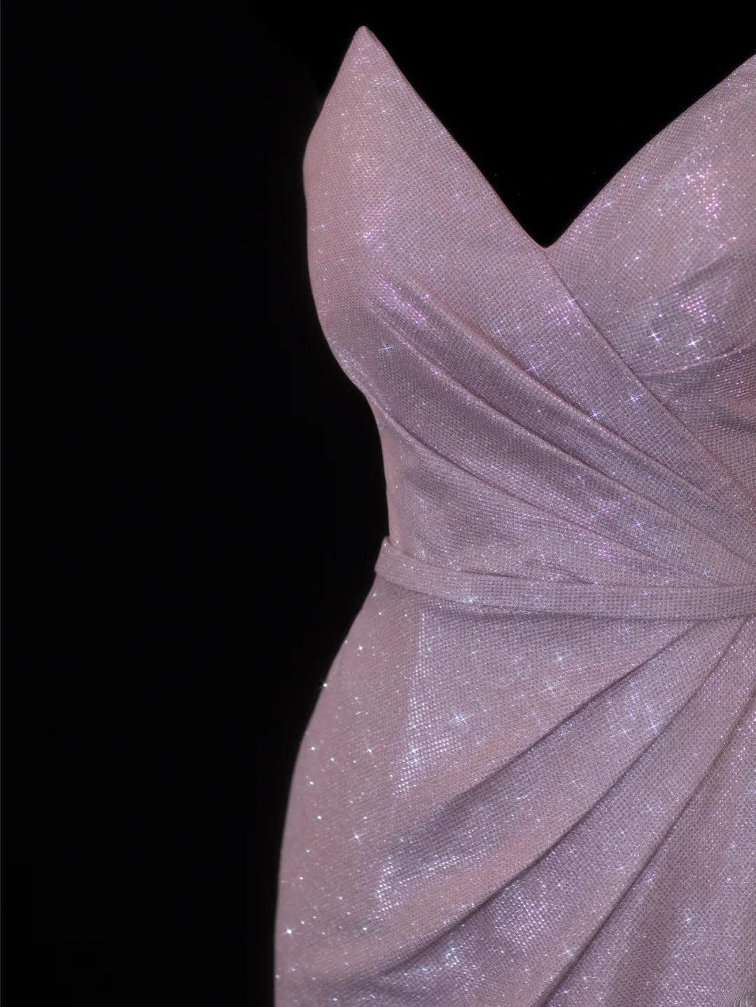 Modest Prom Dress Aesthetic Mermaid Sweetheart Lilac Sequin Style Impress With Pleated Long Party Formal Gown SA074