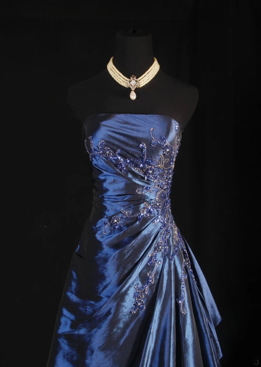 Vintage Ball Gowns Women's Cocktail Party Gowns Strapless With Beads Lace Cape Tops Long Graduation Dinner Outfits Prom Dresses AS130