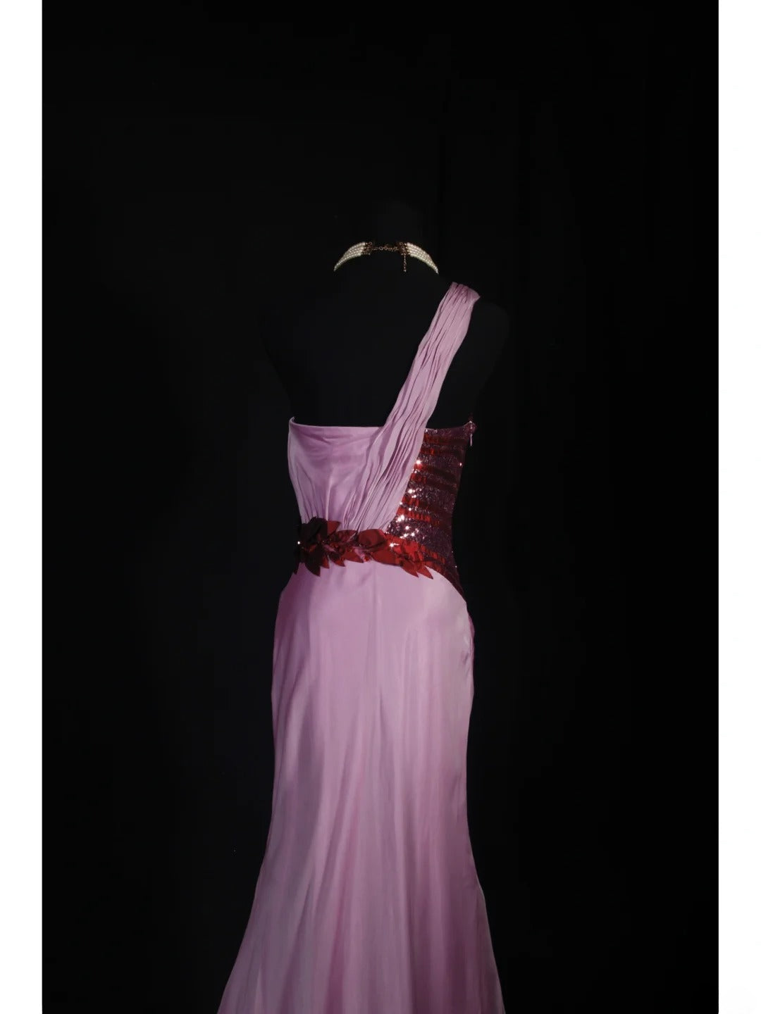 Vintage Mermaid One Shoulder Lilac Chiffon Long Formal Old 1950s Prom Dresses Night Outfits Party Gowns AS239