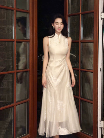 French Style A Line High Neck Summer Formal For Women Teens Prom Dresses N2221