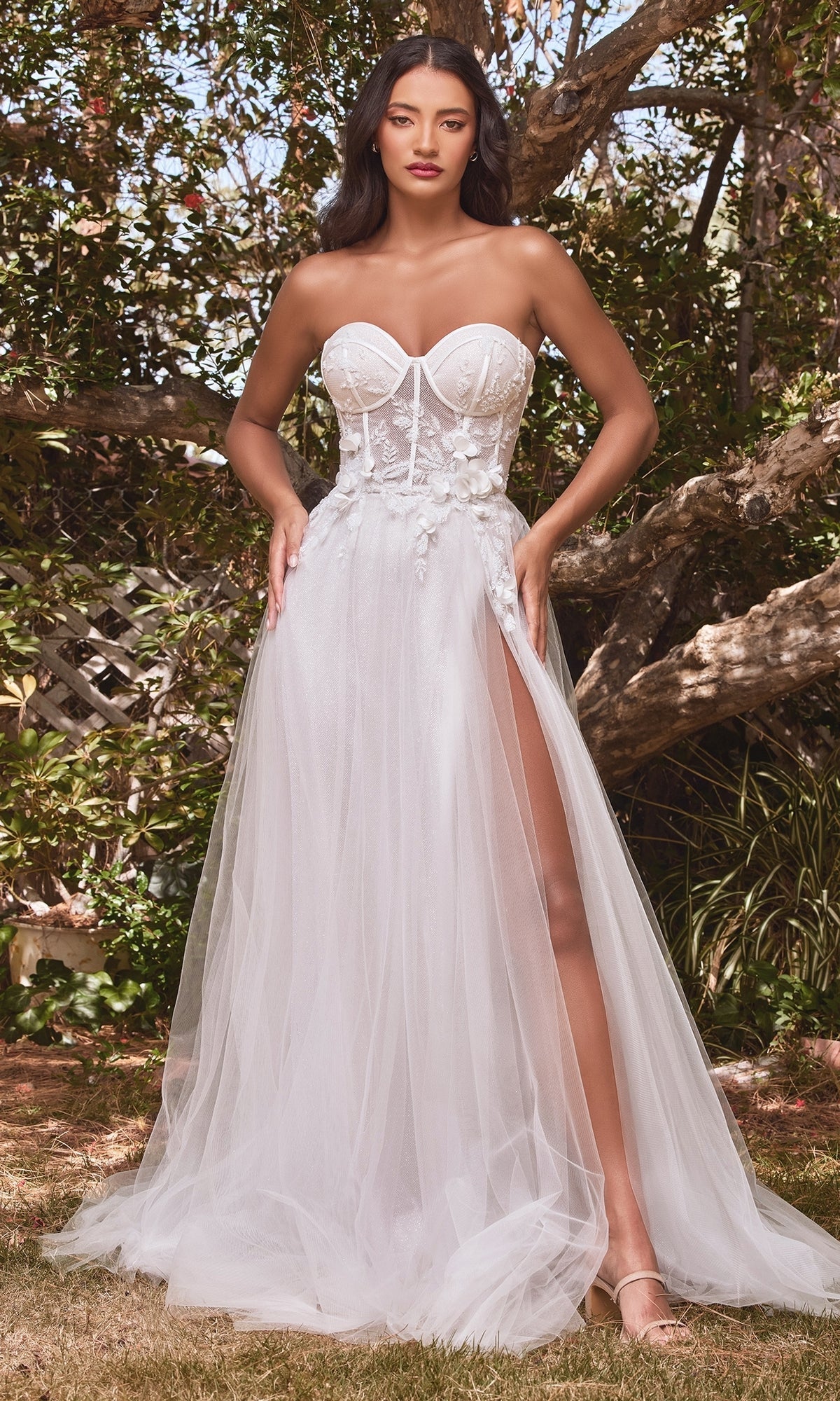 Long Formal Dress CB080W by Ladivine