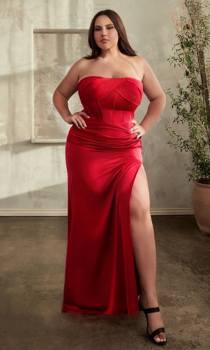 Long Plus-Size Formal Dress Cd326C by Ladivine