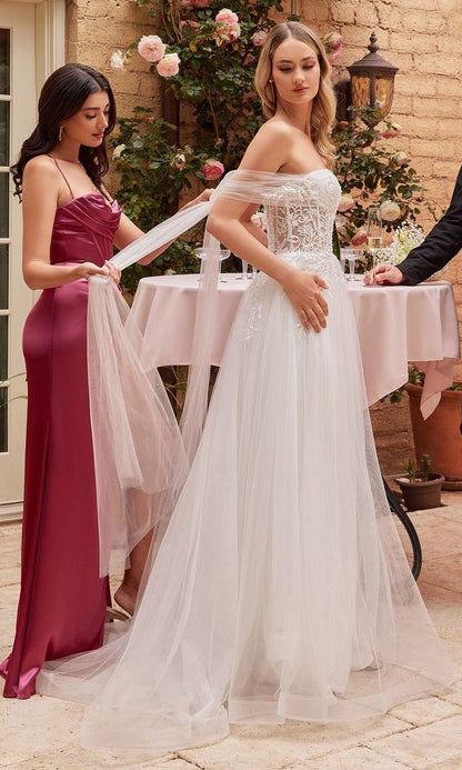 Formal Long Dress CD827W By Ladivine