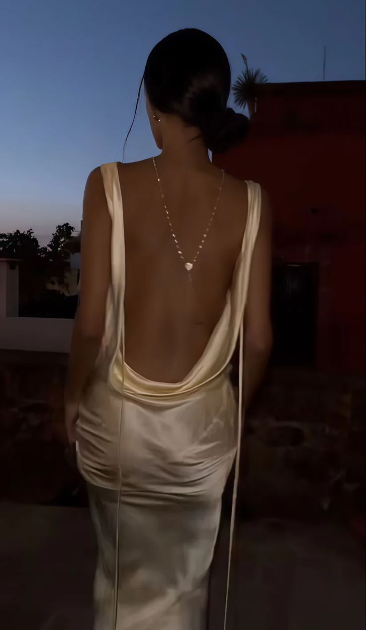 Sexy Backless Satin Sheath Cowl Neck Prom Dress Long Evening Dress AB1916