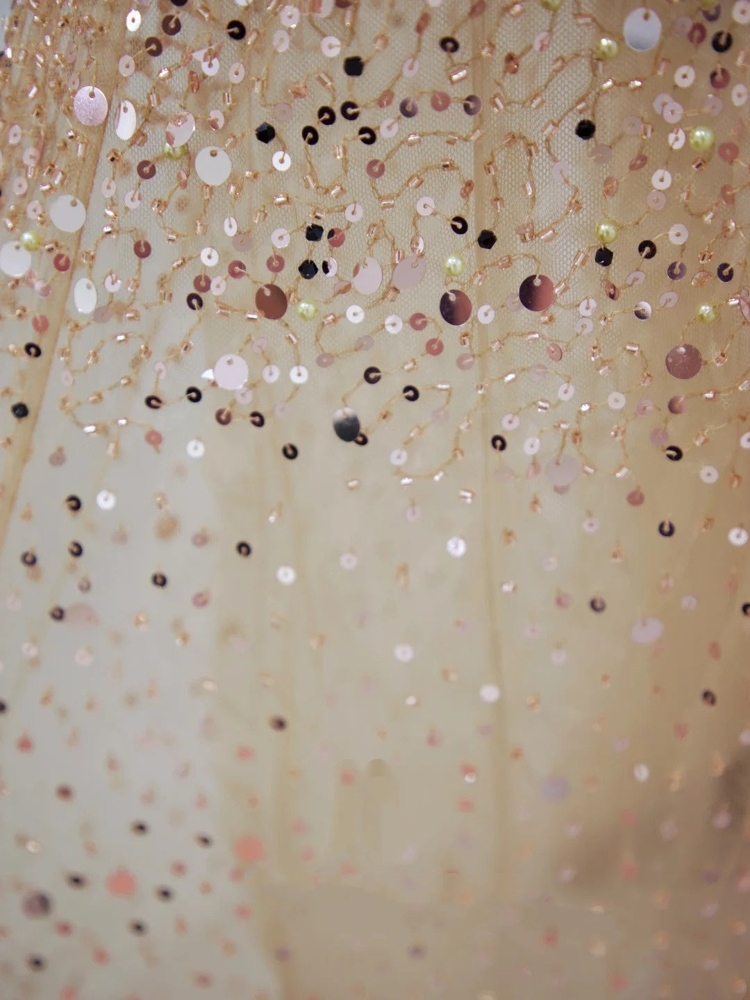 Romantic Mermaid Spaghetti Strap Gold Sequin With Slit Formal Dress Long Prom Dresses N2850